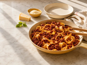 Beef cheek ragù served with pappardelle