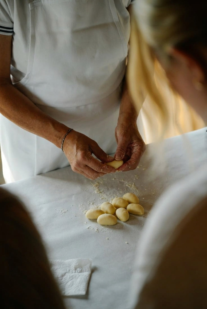 Egg-rich, hand-cut, done in three minutes.