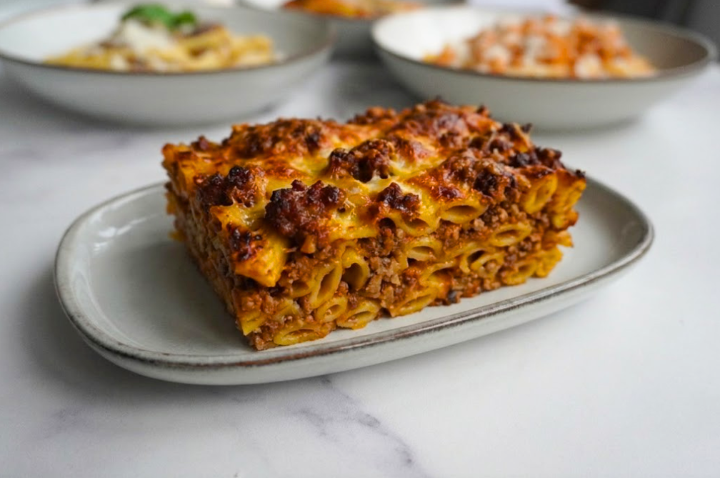 Oven-Baked Pasta Bolognese