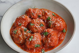 Beef & Pork Meatballs in Tomato Sauce