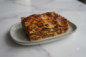 Beef & Pork Bolognese Lasagna