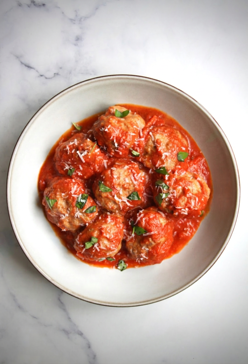 Chicken Meatballs in Tomato Sauce