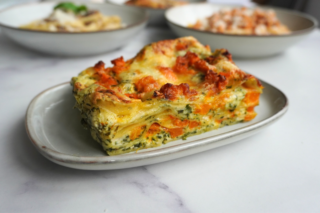 Spinach & Pumpkin Lasagna