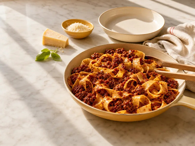 Beef cheek ragù with fresh pappardelle